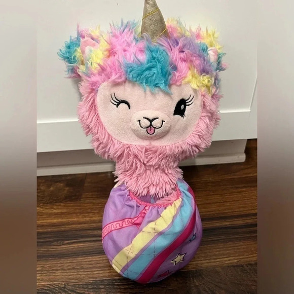 Pikmi Pops Pajama Llamas Plush Stuffed Animal Llamacorn Unicorn Pocket Girl Fun - Picture 3 of 8